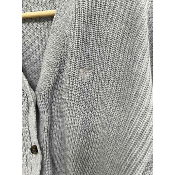 Tna Women's Gladstone Warm Cardigan Cotton Blend Long Sleeve Blue Size 1 A001482 - Picture 3 of 8